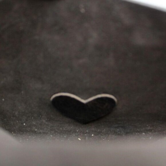 Moss Mills Espresso Leather Envelope Studded Clutch 14k gold plated hardware - Picture 2 of 8